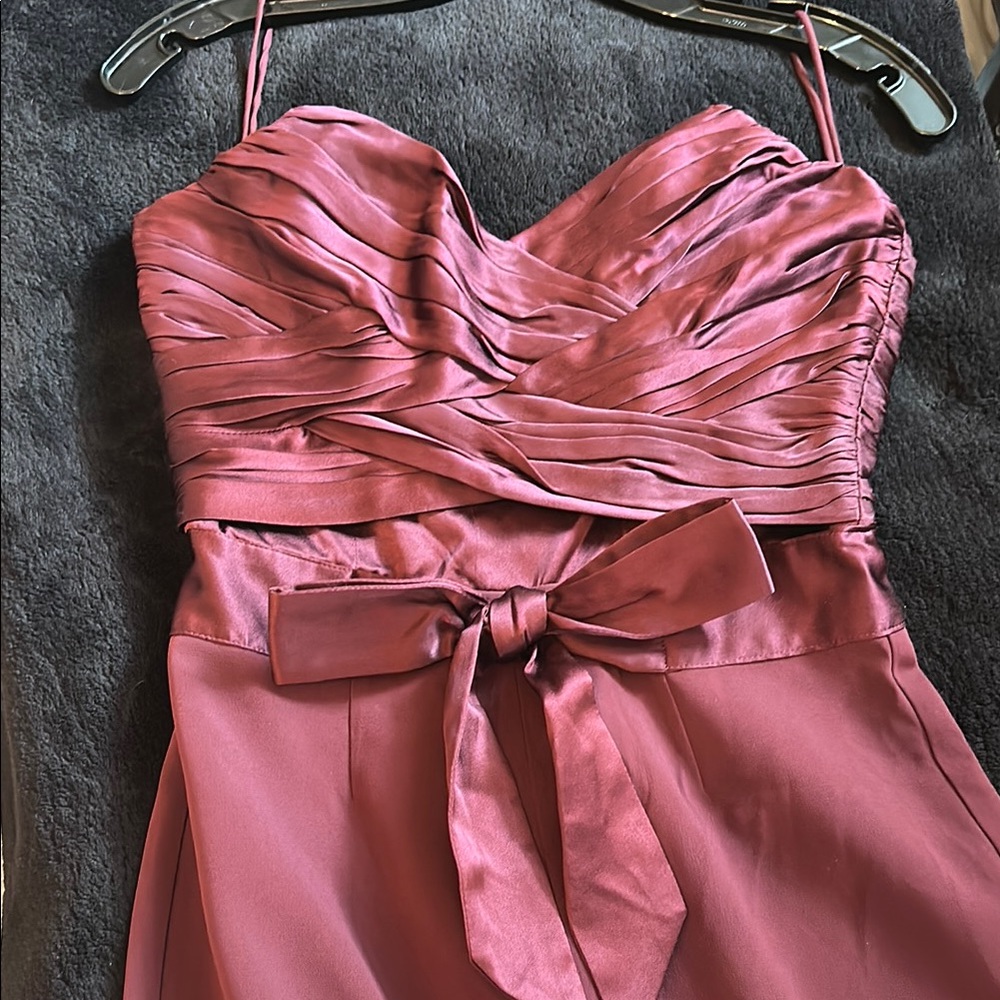 Cinq a Sept burgundy Strapless Jumpsuit size 4 - Picture 6 of 7